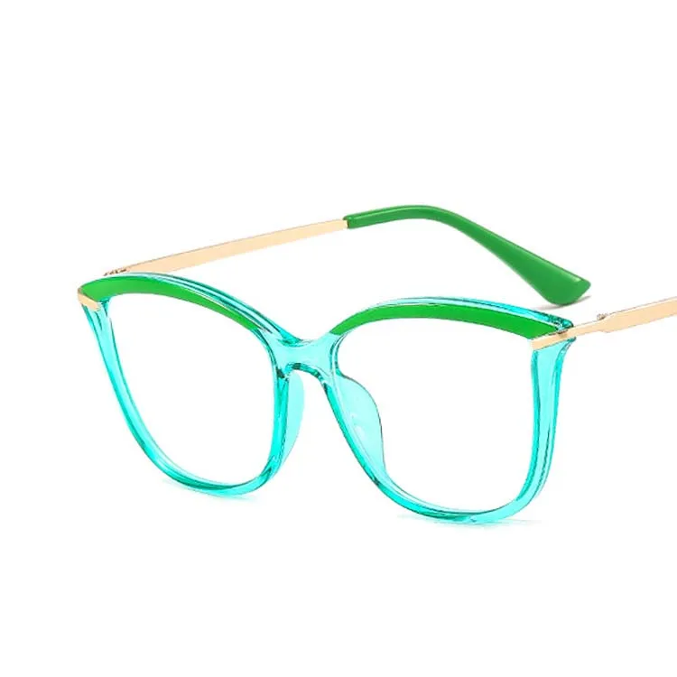 53332 Vintage Cat Eye Brille Rahmen Frauen Platz Myopie Optische Brillen Brillen Rahmen Dekorative Gläser