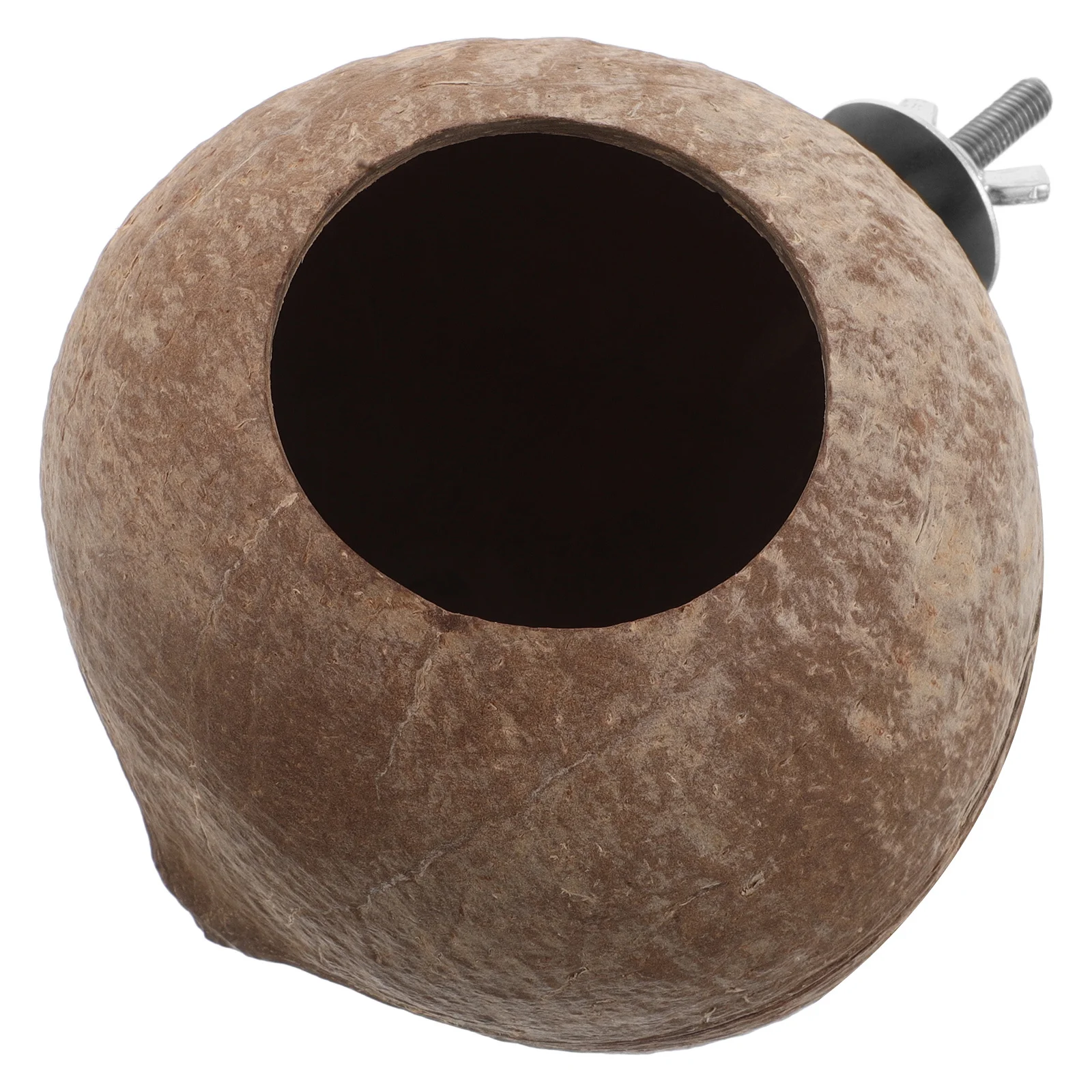 

Natural Handmade Coconut Shell Pet Bird Nest Durable Hanging Sleeping Playground for Small Birds Parrot Lark Canary