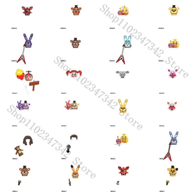 WM6074 WM6097 WM6170 WM Блоки Аниме Кошмар Игры Кирпичи Игрушечные Куклы Модель Строительные Блоки Игрушки Подарки Сборка Игрушки