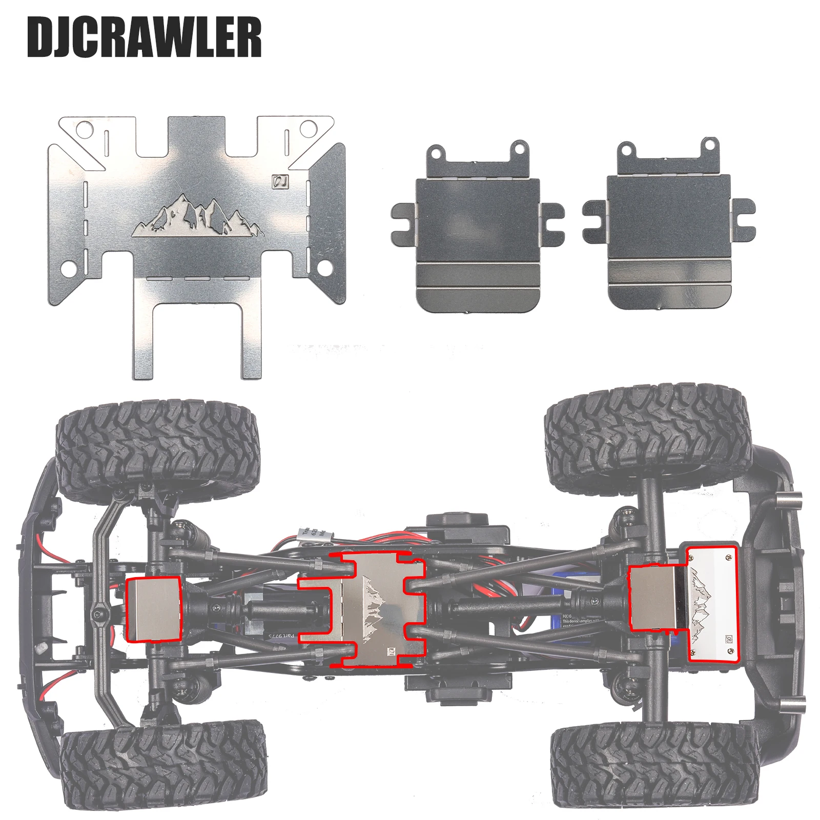 DJ 1/18 KIT Accessories Window Net Anti-scratch Strip Chassis Armor Hood for TRX-4M Defender Modified Car TRX4M Upgrade Parts