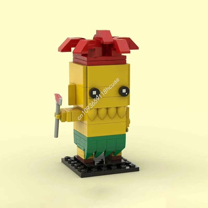 107pcs MOC Sideshow Bob Simpsons Brickheadzed Model Building Blocks Architecture Christmas Gift Creative Toy Idea Brick Birthday