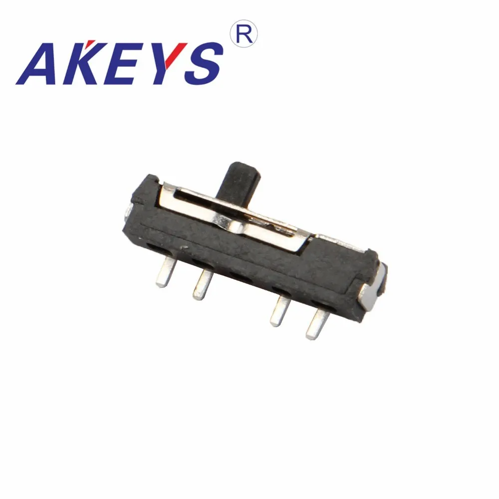 MSKT-13D18 Handle 2MM  MINI slide switch 4P3T SMD SMT 4 pin 3 position side slide mini toggle switches