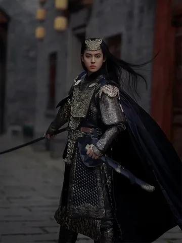6kg 14-piece Set of Ancient Chinese General Imitation Metal Pvc&Leather Armor Warrior Armor Cosplay Costume For Men&Women