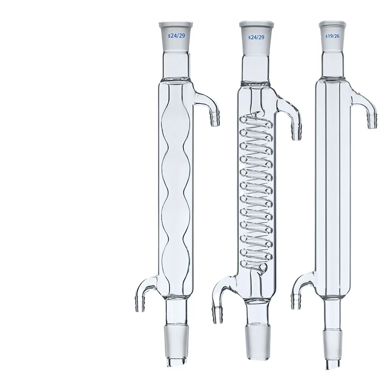 Glass Straight Condenser Tube Serpentine Condenser Tube Spherical Condenser Tube Laboratory Equipment 200-1000mm