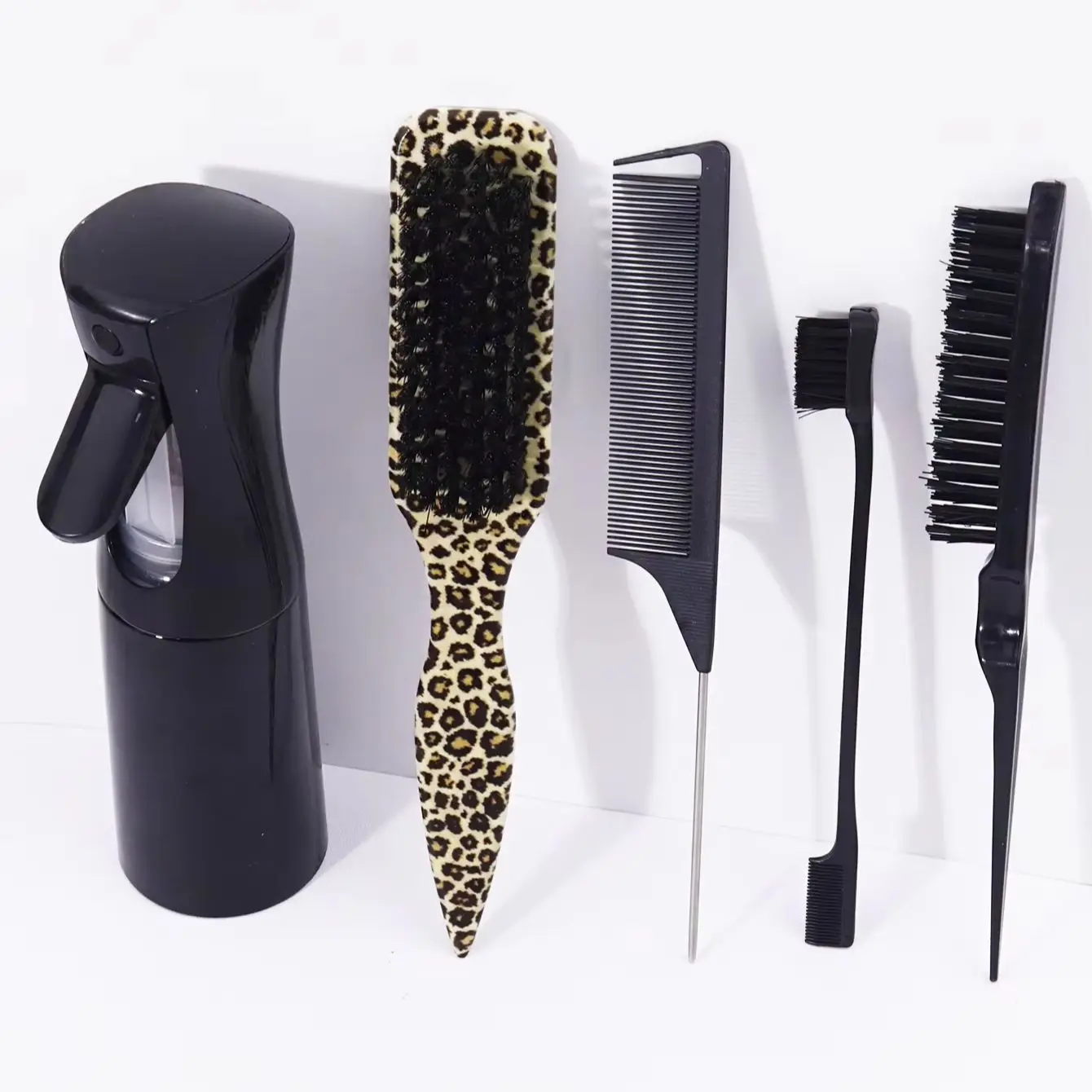 

5pcs/set hair styling comb set, hair spray bottle, anti-static comb, suitable for all hairstyles, special for real hair wigs