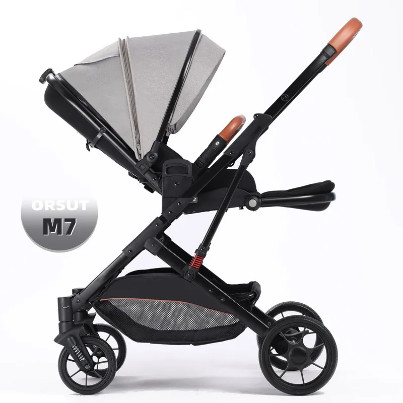 

Sit or lying and lightweight folding high landscape baby newborn children's trolley