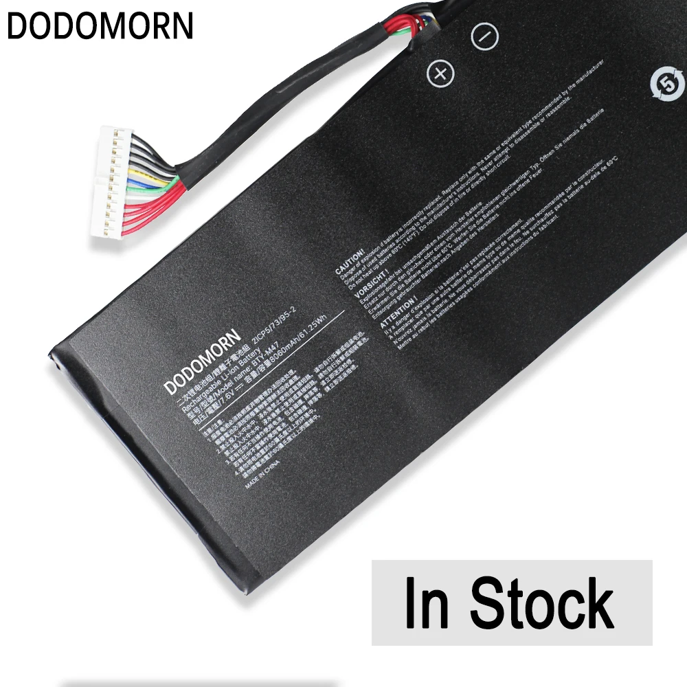 DODOMORN BTY-M47 노트북 배터리, MSI GS40 6QE-006XCN 6QE-013BE 6QE-015FR 6QE16H11 GS43-6RE-025AU MS-14A1 MS-14A3 61.25Wh