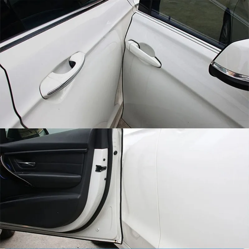 Tiras protectoras de arañazos de goma para Borde de puerta de coche, molduras de estilo de coche, protección de puertas laterales, herramientas adhesivas para arañazos, 5M, nuevo