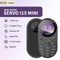 SERVO i15 Mini Circular Mobile Phone Magic Voice Speed Dial FM Radio ​2 SIM 1.39\