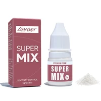 Lomansa 5g polvo de elevación de pestañas coreano Super Mix potenciador de viscosidad para loción permanente de pestañas sistema de permanente de pestañas sin pegamento herramienta de belleza