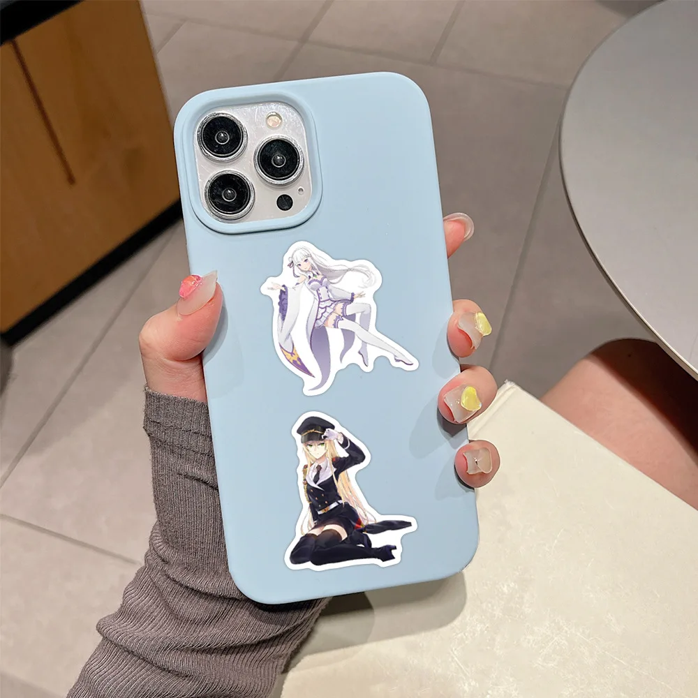10/55PCS Chained Soldier Cartoon Stickers Cute Girl Sticker Waterproof Kids Toy Laptop Phone Guitar Cup Car Bike Anime Graffiti