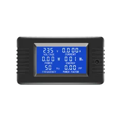 AC 80-260V 32A /63A_Digital LCD Display Voltmeter Ammeter Wattmeter Power Energy Meter 110V 220V Volt Tester Coil