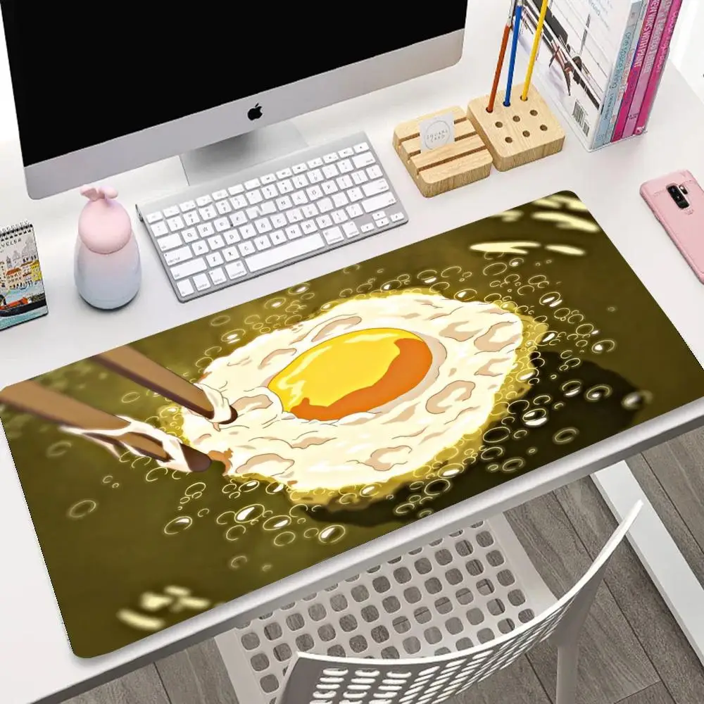 

Foodie's must-have animated food mouse pad, cartoon sunflower fried egg design, large anti-slip rubber computer desk pads