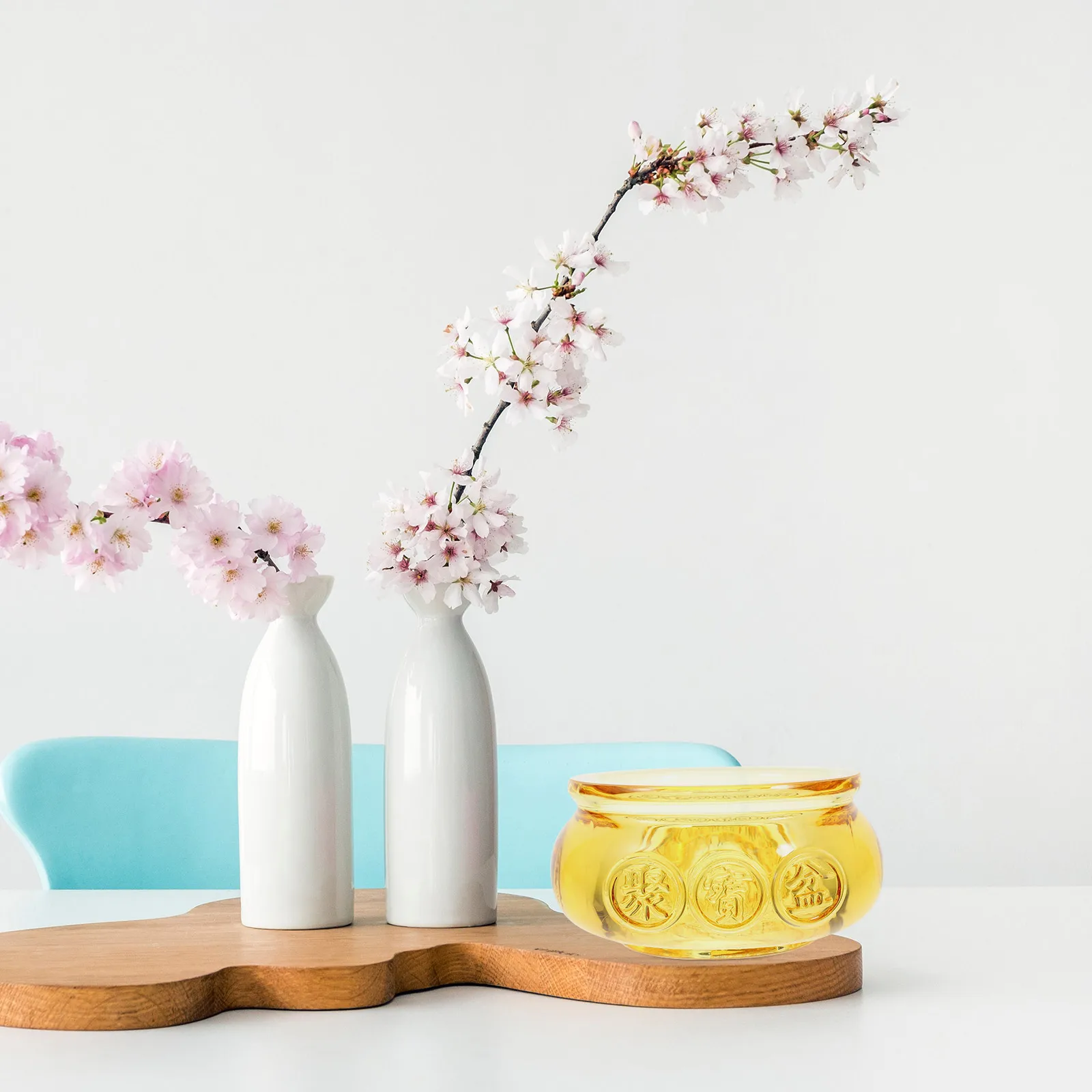 

Crystal Cornucopia Ornament Compact Size Home Office Decor Art Collectibles Good Gift Crystal Cornucopia