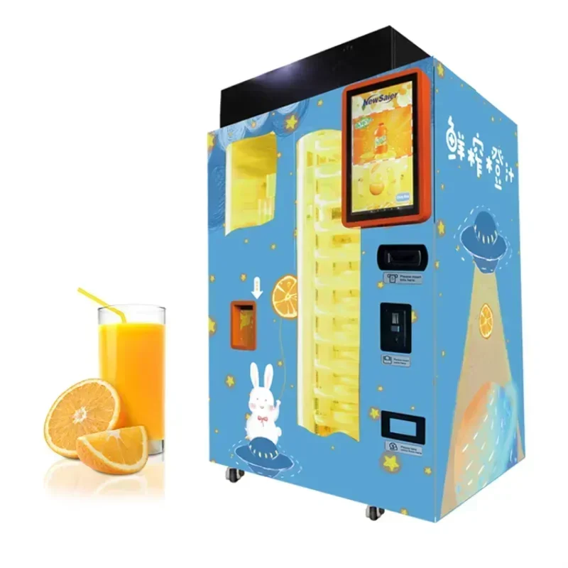 Fresh orange juice vending machine commercial new retail unmanned vending machine intelligent juicer manufacturer