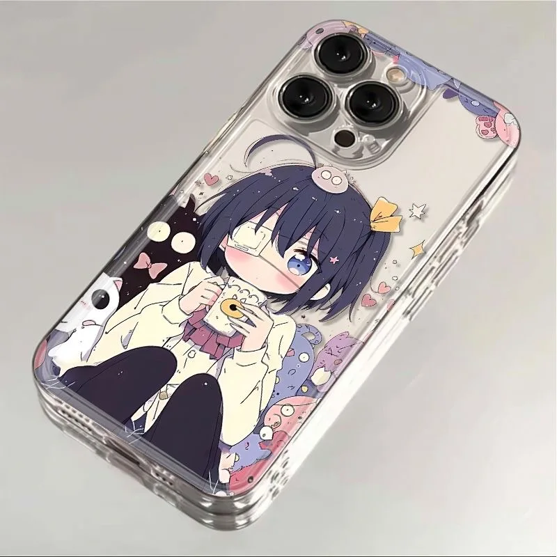 Japan Anime Chunibyo girl Takanashi Rikka Soft Clear Case protection for iPhone 15 13 12 11 14 Pro Max XS XR 7 8 Plus X SE Coque