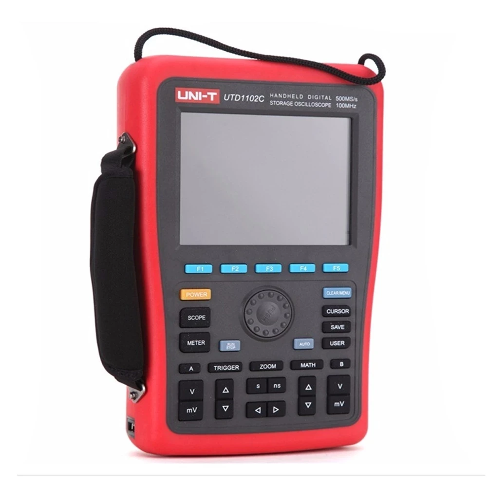 UNI-T UTD1102C osciloscopio de almacenamiento Digital portátil 100MHz 2 canales DC AC voltaje corriente resistencia capacitancia multímetro
