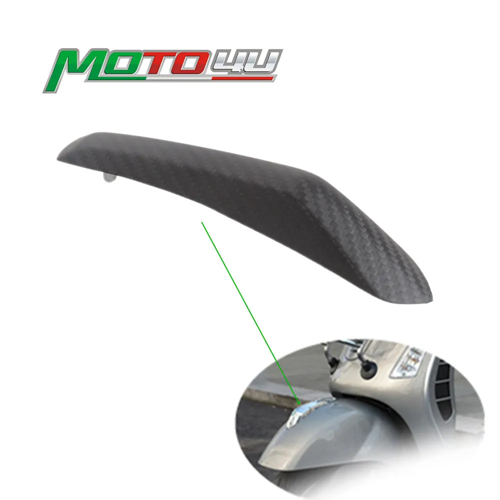 MOTO4U For Vespa GTS300 GTS 125 300 2023 2024 100% Carbon Front Scooter Mudguard Nose Beak Fender Decoration