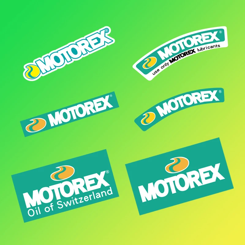 Motorex Motorcycle Waterproof Reflective Decal Helmet Sticker Motorcycle Modification Car Body Sticker Decorative Fun Patch