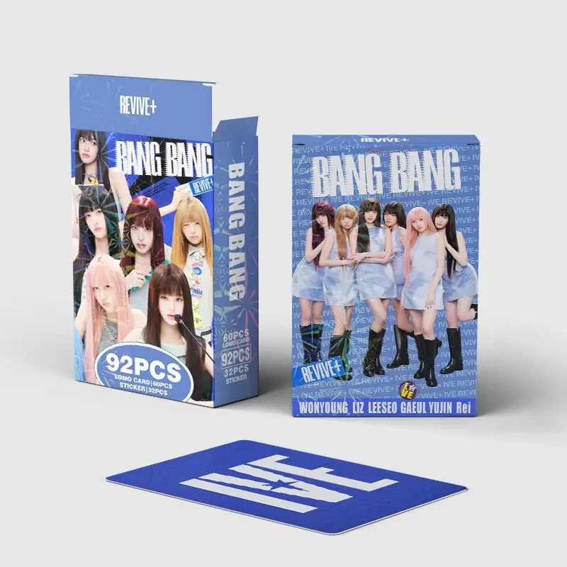 

92 маленькие фотокарточки корейской женской группы New Album REVIVE Song BANGBANG, стикеры со звездами, LOMO-карточки