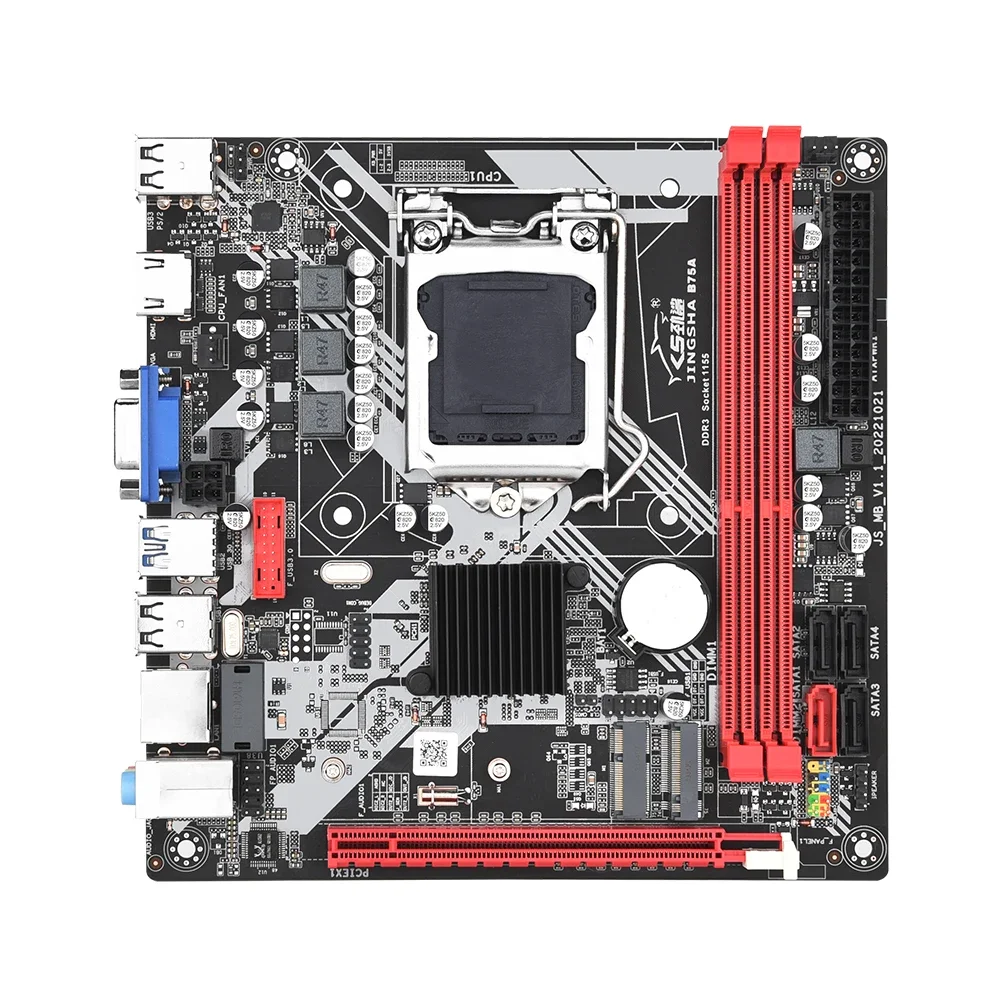 JINGSHA LGA 1155 ITX Motherboard B75A Kit with Core i3 2130 processor and 8GB DDR3 Memory B75 placa mae Set combo