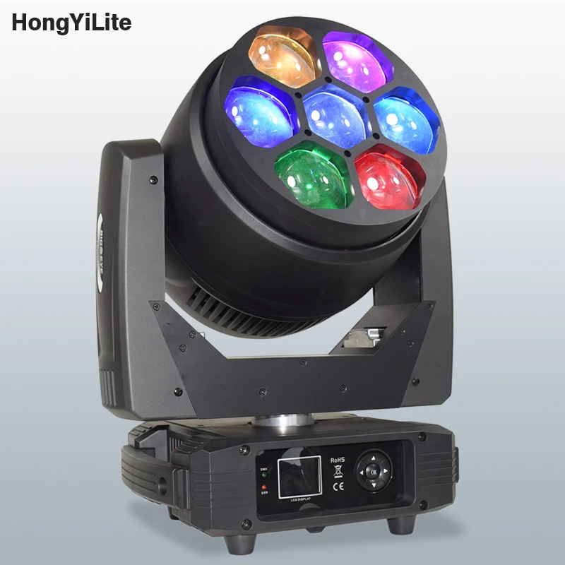 

Lyre Zoom Wash 7X40W Moving Head DMX Lights High Brightness 4In1 Beam Bee Eyes Rotating Effect For DJ Bar Nightclub Disco