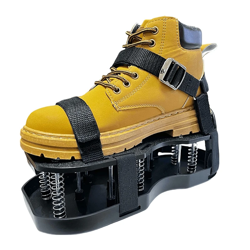 Lawn Spiked Shoes for Soil Aeration & Cement Leveling, Spring Telescopic Oxygenating Garden Shoes with 5cm Nails