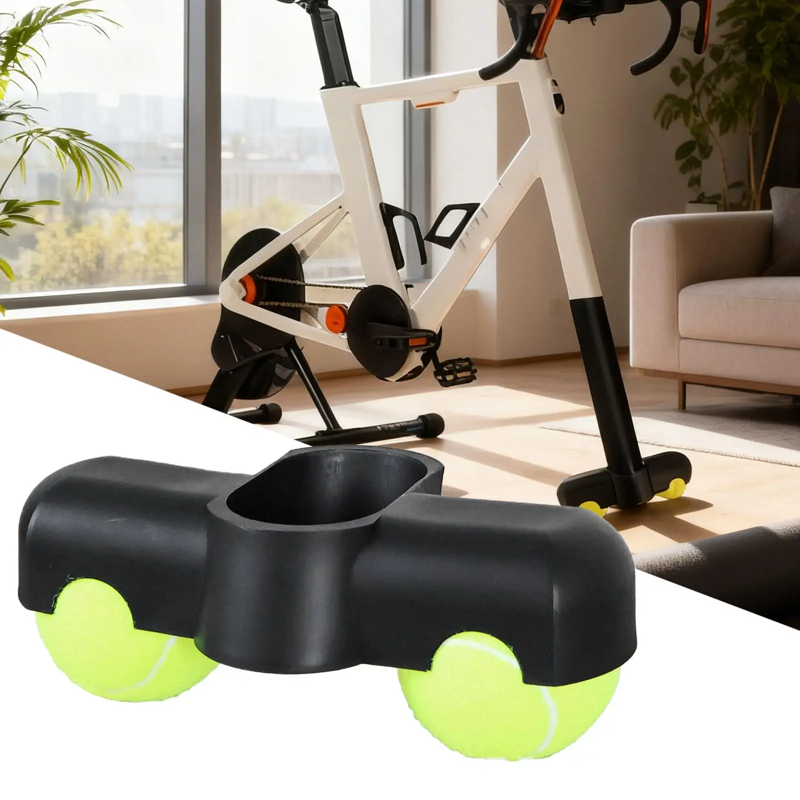 

Аксессуары для велосипедов: антискользящие накладки на педали в виде теннисных мячей с 2 теннисными мячами для использования в помещении