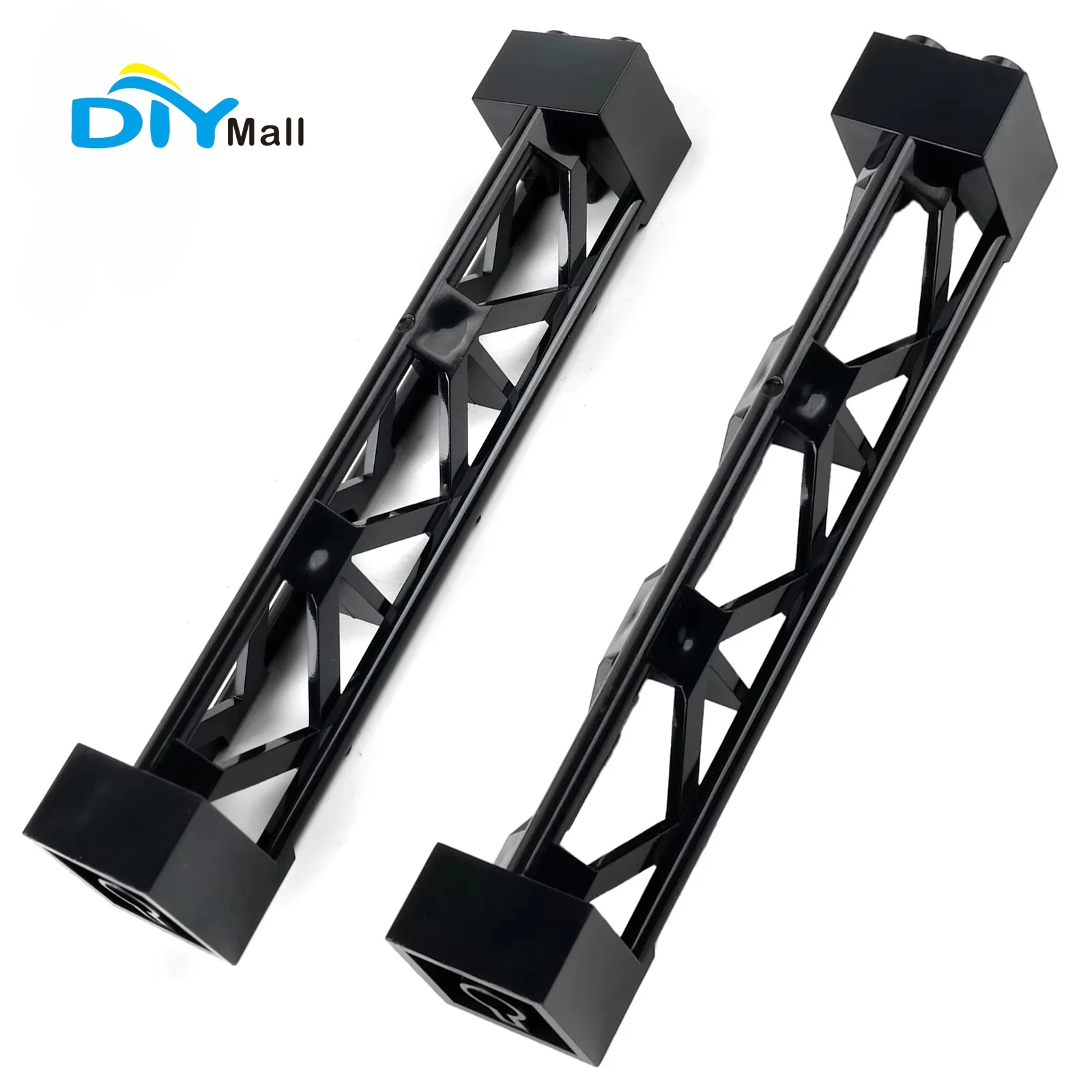 شعاع دعم متوافق مع MOC مقاس 9.8 سم لأرفف عرض Legoeds - طوب بناء متين (أسود)