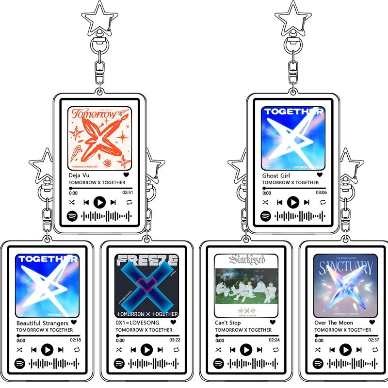 

Популярный брелок для творчества Txt Music Song, брелок для мальчиков, идол, QR-код, сканирование, портативная упаковка, украшение, звезда, окружающий праздничный подарок