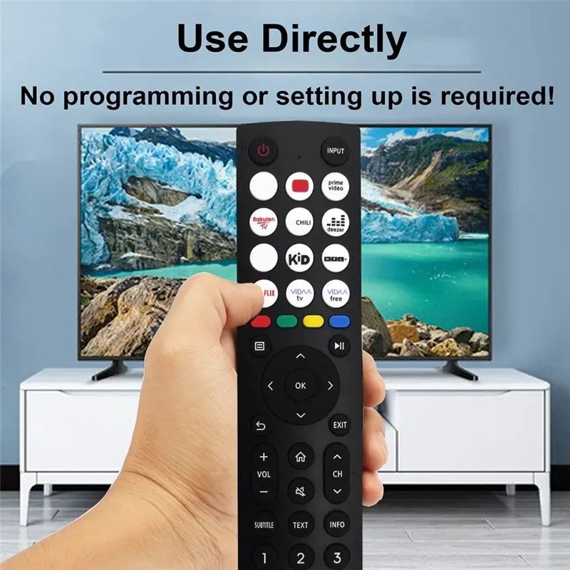 Y47A EN2P36H Remote Control for Hisense Smart LED LCD TV, Replacement TV Remote No Voice Function, Easy Install