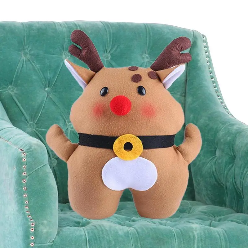 

Детская подушка, Рождественский зимний декор, декоративная подушка в форме лося, подушки, мягкая набивная смешная подушка, рождественские обнимающие