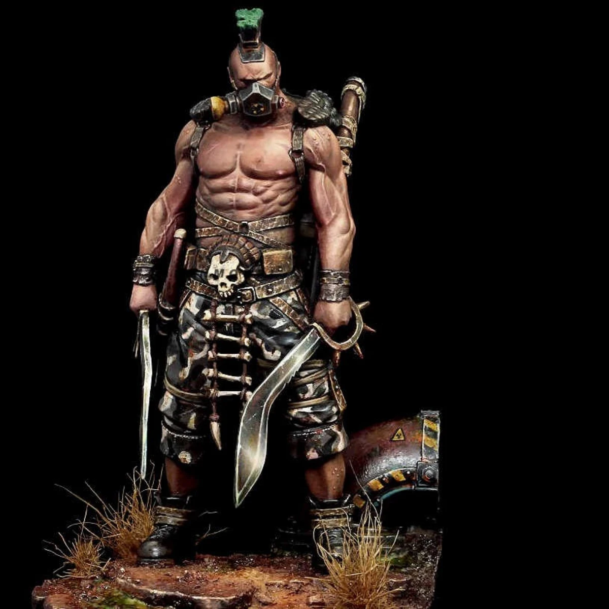 

Комплект неокрашенной модели из смолы 75 мм, Warrior Wasteland в разобранном и неокрашенном виде GK