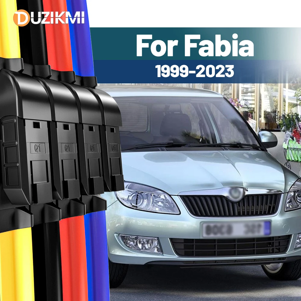 

Для Skoda Fabia MK1 MK2 MK3 MK4 1999-2023 2015 2016 2017 2018 2019 2020 2 шт. щетки стеклоочистителя переднего стекла красный синий