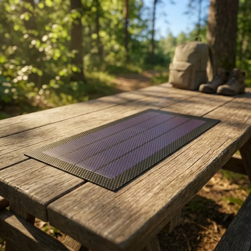 1W 6V Amorphous Silicon Flexible Solar Panel for Use in Scientific Research Prototyping and Sustainable Engineering Projects