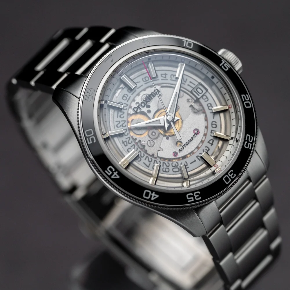 PX1701 39mm Luxury Men's Watches Business Dress Watch For Men Automatic Mechanical Sapphire Glass Date Window 200m Waterproof