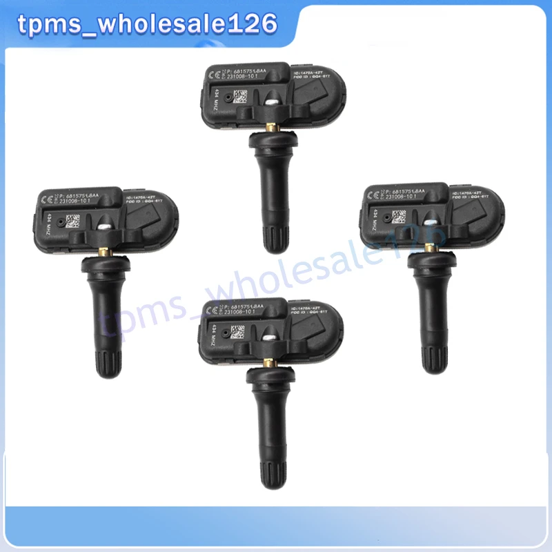 68157568AA Car Tyre Pressure Monitor System Sensor 4PCS For 2014 2015 2016 2017 2018 RAM 1500 2500 3500 TPMS 434MHZ 68249197AA