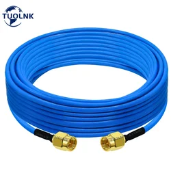 RG402 Semi Flexible Coaxial Cable SMA Male to SMA Female RF Coaxial Cable RG402 Cable High Frequency Test Cable 50 Ohm Blue 10M