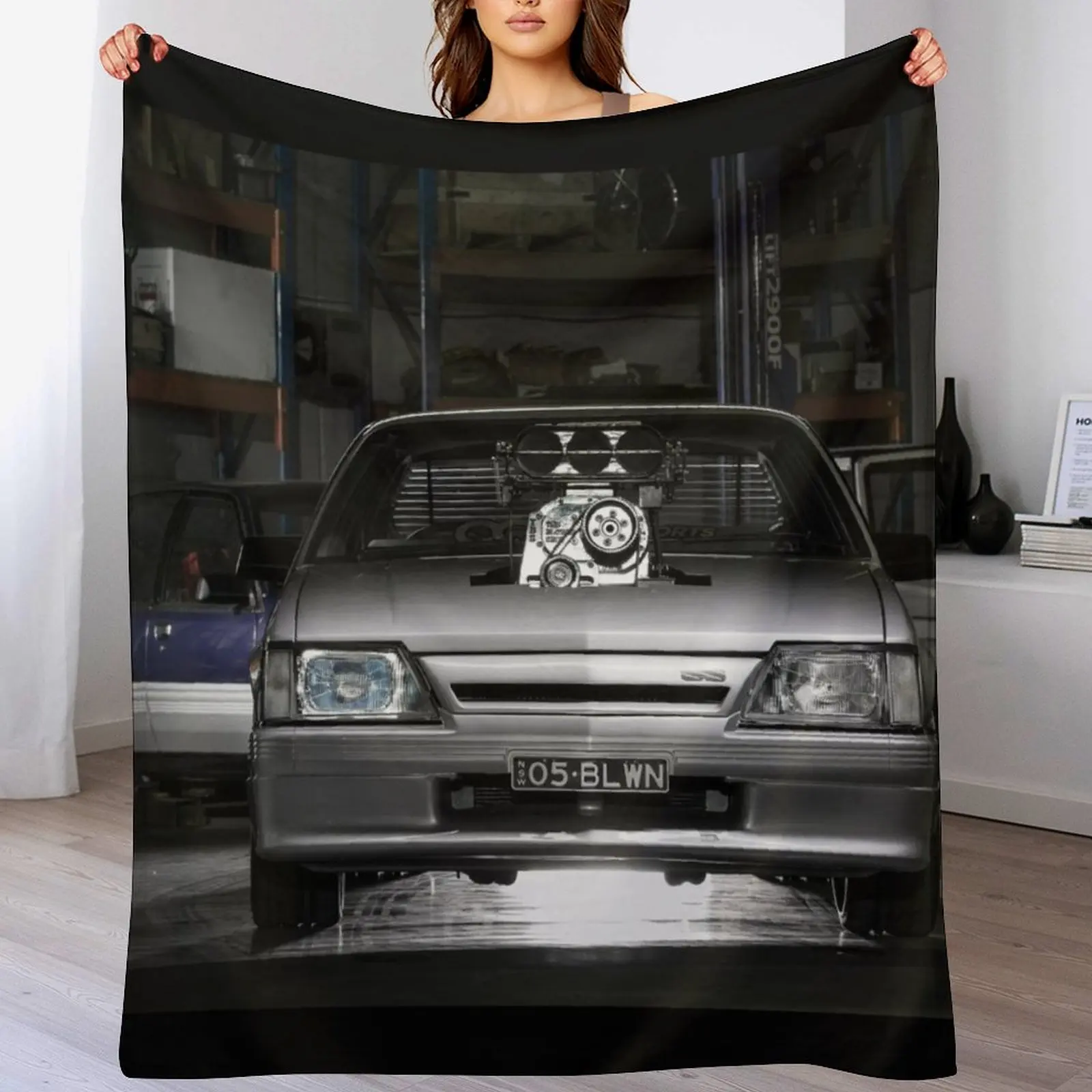 Anthony Dooly's Holden VK Commodore Throw Blanket Bed Fashionable Luxury St Blankets