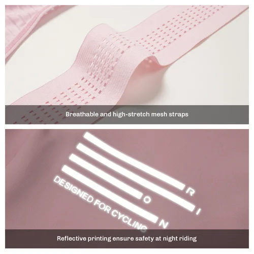 Imagen 2 del producto RION-pantalones cortos de ciclismo para mujer, medias con tirantes para bicicleta de montaña, Biker, 6H, conducción de media distancia, pierna sin costuras