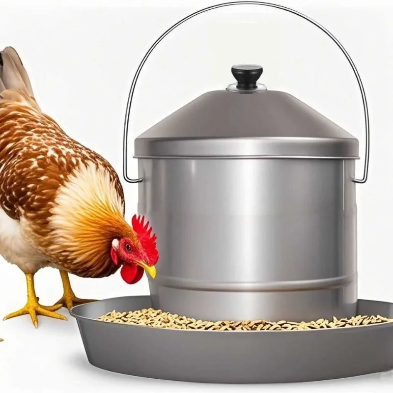 

Metal Chicken Feeder for Poultry Farm Chicken Coop Animal Drinkers Farm Equipment