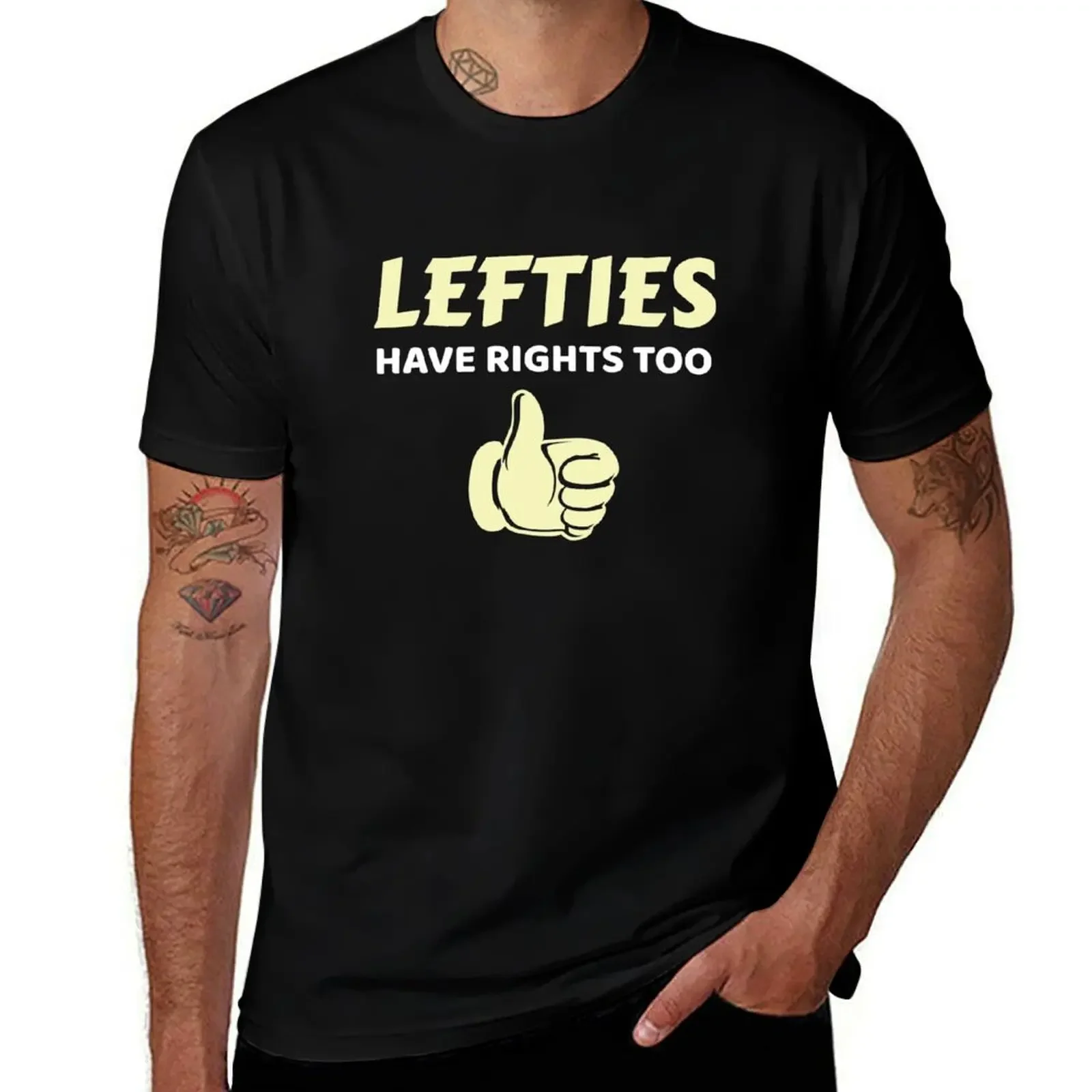 Lefties Have Rights Too Left Handed Gift T-Shirt boys whites new edition mens clothing