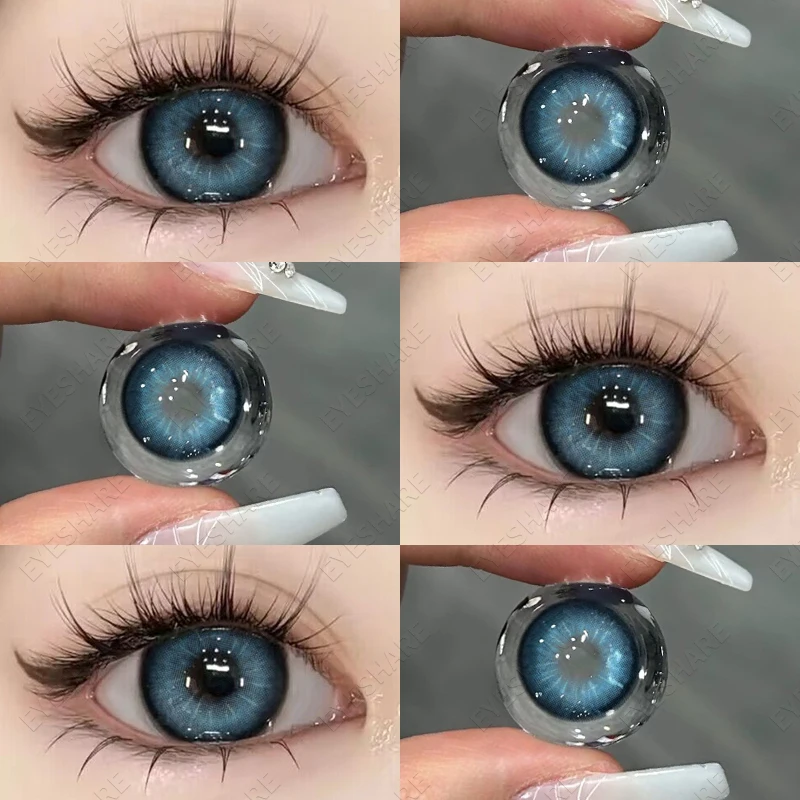 EYESHARE 1 Pair New Colored Contact Lenses for Eyes Korean Lens Natural Big Eye Lenses Brown Lenses Blue Eye Contacts Red Lenses