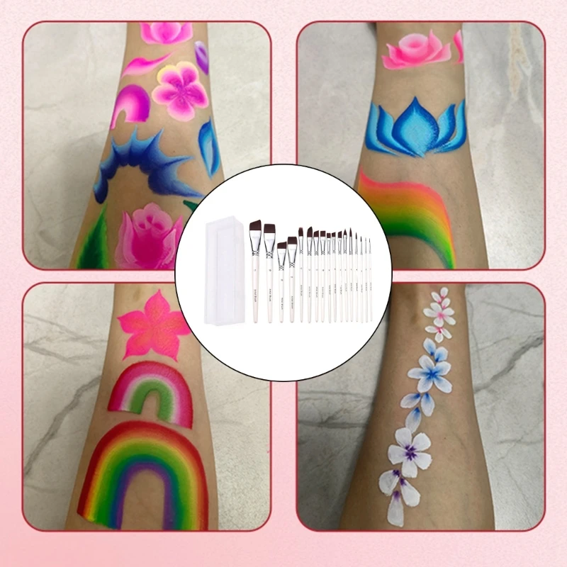 7/10/17 pezzi pennelli set pennelli per acquerello pennelli per pittura multifunzionale in nylon per capelli pennelli per