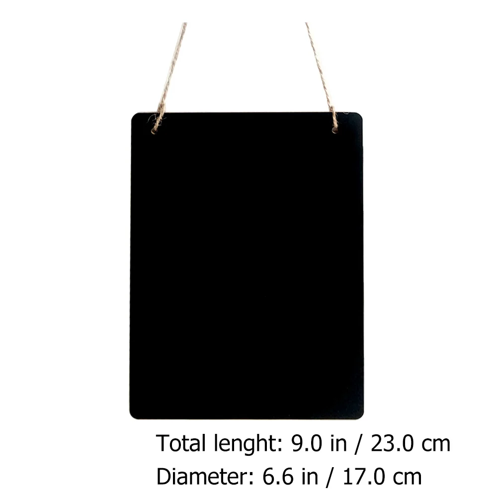 

2Pcs Wooden DIY Mini Blackboard Hanging Signs Double Sides Chalkboard Small Blank naments Decorative Wedding Wall Door