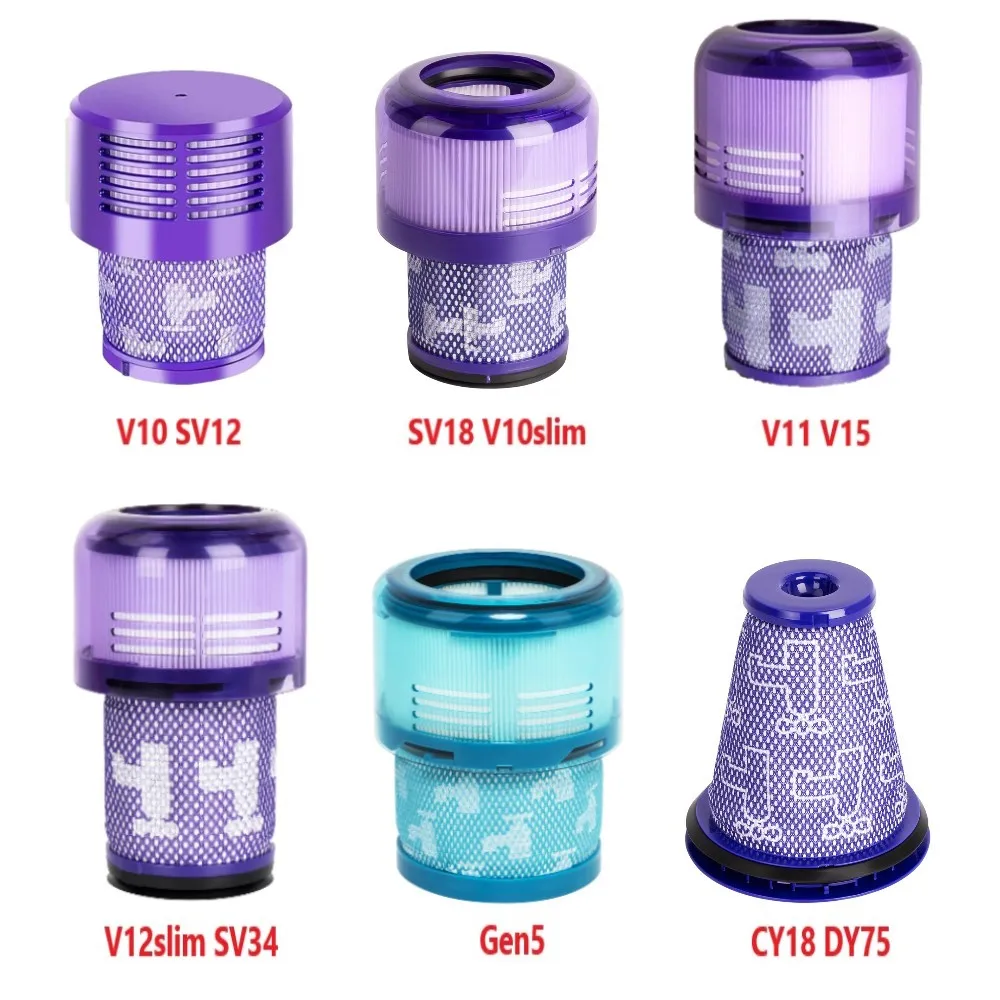 HEPA-Filter für Dyson V10 SV12, SV18 V10 Slim, V11 V15, V12 Slim SV34, Gen5, CY18 CY22 DY75 Staubsauger, ersetzt Zubehör.