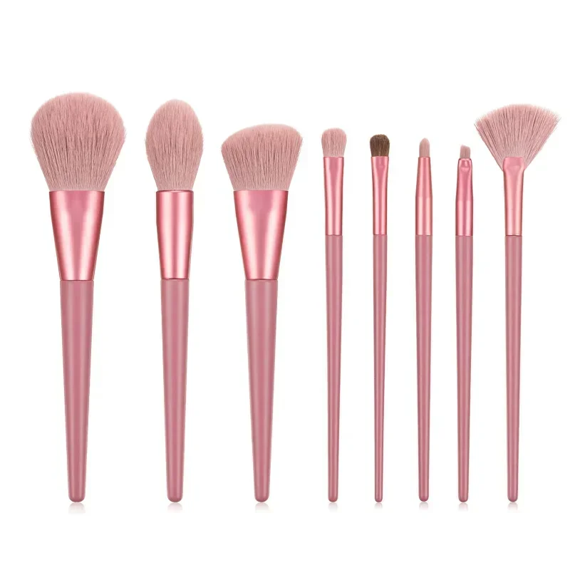 Grote make-upborstelset Witte concealer Foundation Blush Poedermix Cosmetische oogschaduw Fan Markeerstift make-upborstel