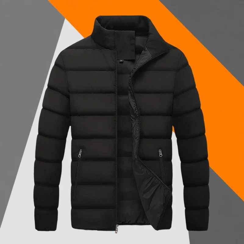 

Мужская утепленная хлопковая куртка на флисовой подкладке, зимняя рабочая одежда, теплая куртка большого размера, ветровка, модная городская куртка на молнии