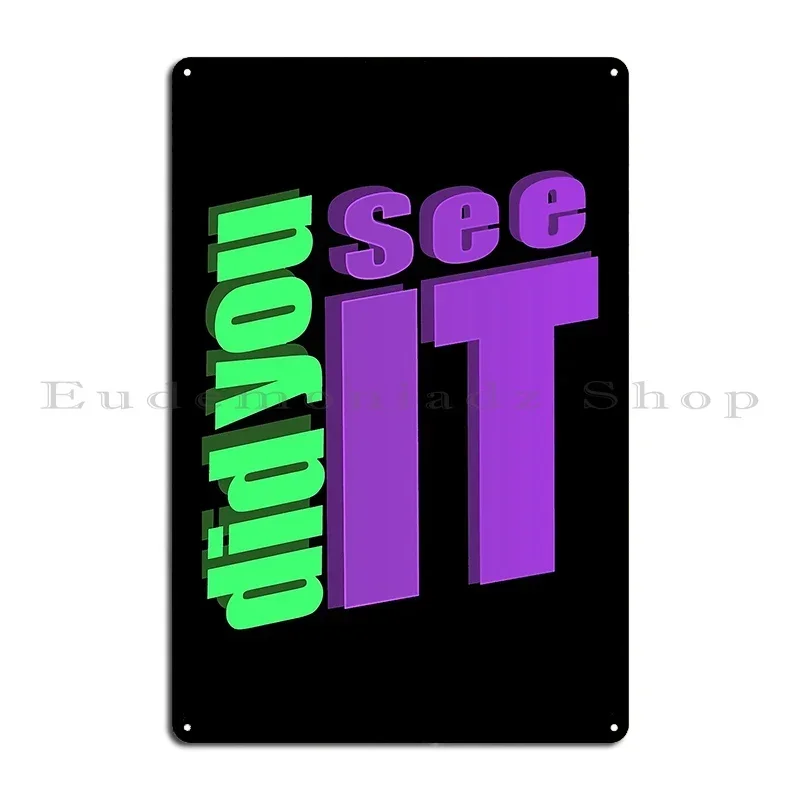 Nukes Top 5 Did You See It Ghost Haunting What Happens Next Metal Plaque Party Wall Cave Bar Cave Iron Wall Decor