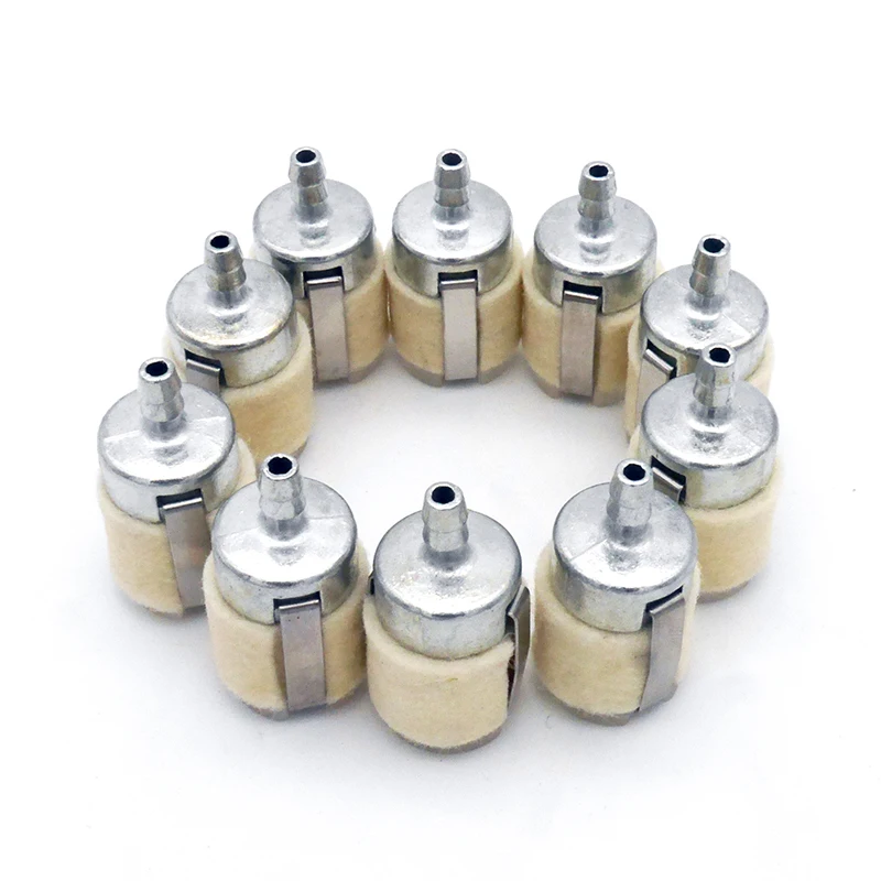 10pcs Fuel Filter Fit For Husqvarna Homelite Stihl Pouland Echo Efco Brush cutter and Chainsaw 5200 4500 5800 Spare Parts